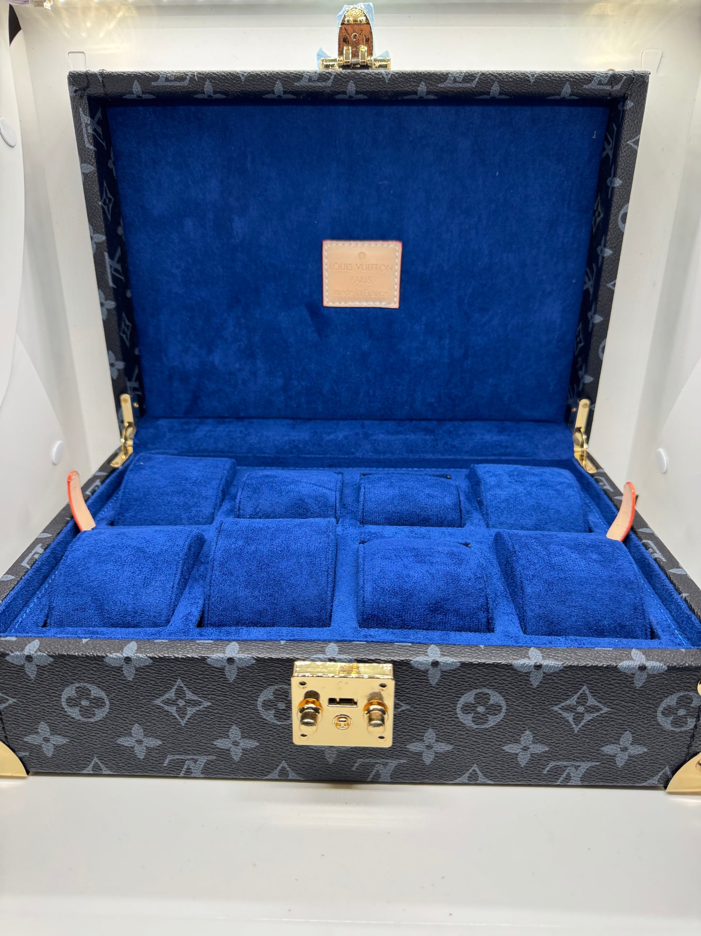 Louis Vuitton Blue 8 Time Piece Case
